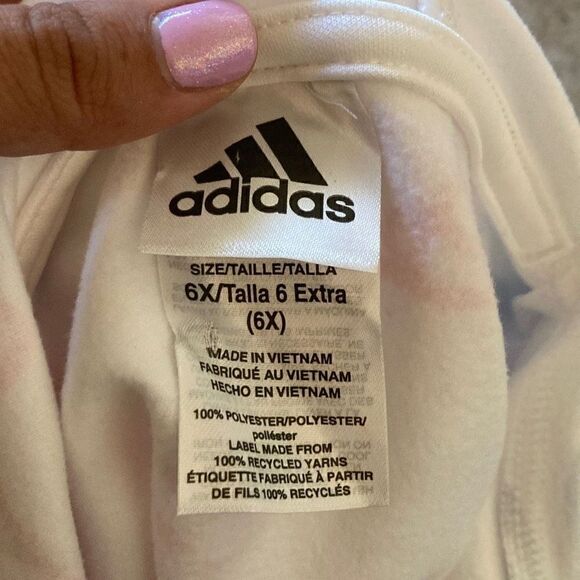 Kids Adidas Pullover White size 6X - Picture 5 of 6